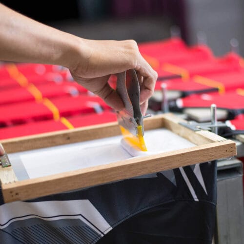 Impresión en Serigrafía con Marco